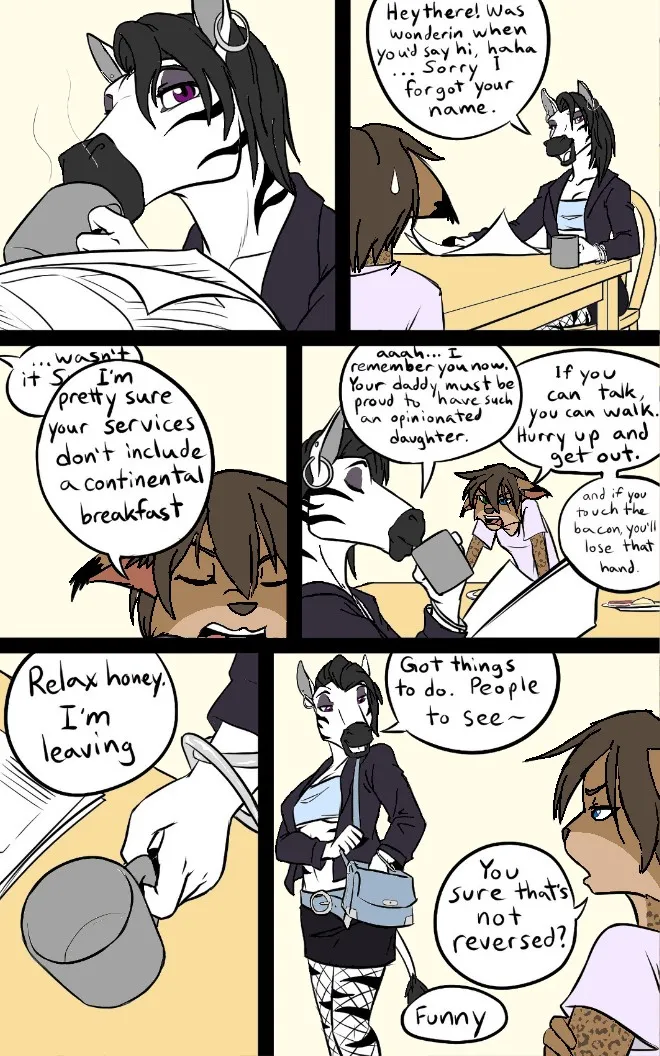 black kitten - Mornings -color page 3 full