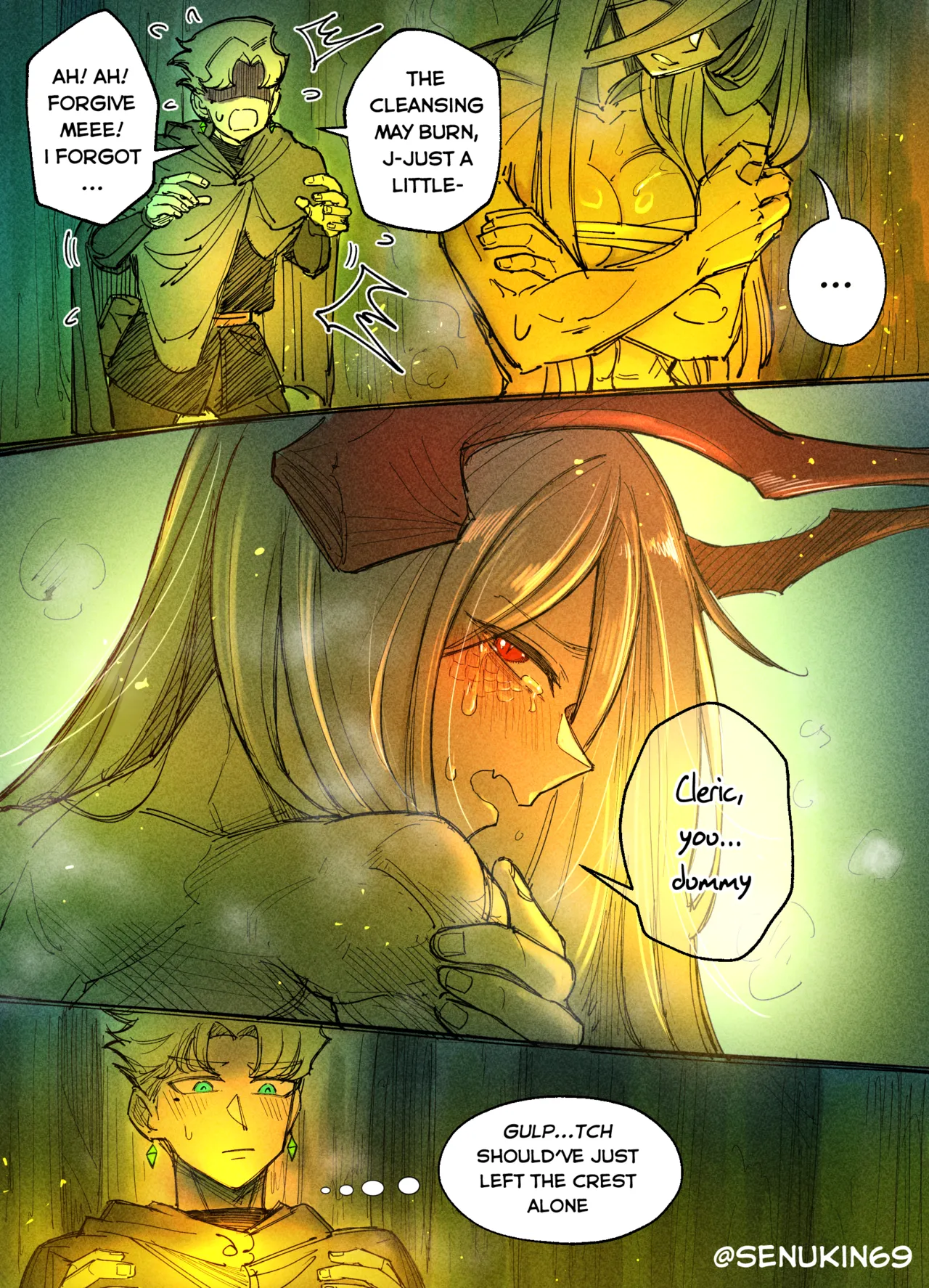 The Cleric and The Horned Warrior - Doomsia's Healing Sessions #1-3 page 8 full