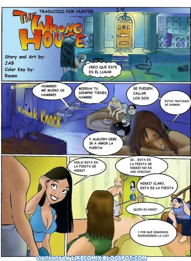 The Wrong House - Part 1  - https://likecomix.blogspot.com page 1 full