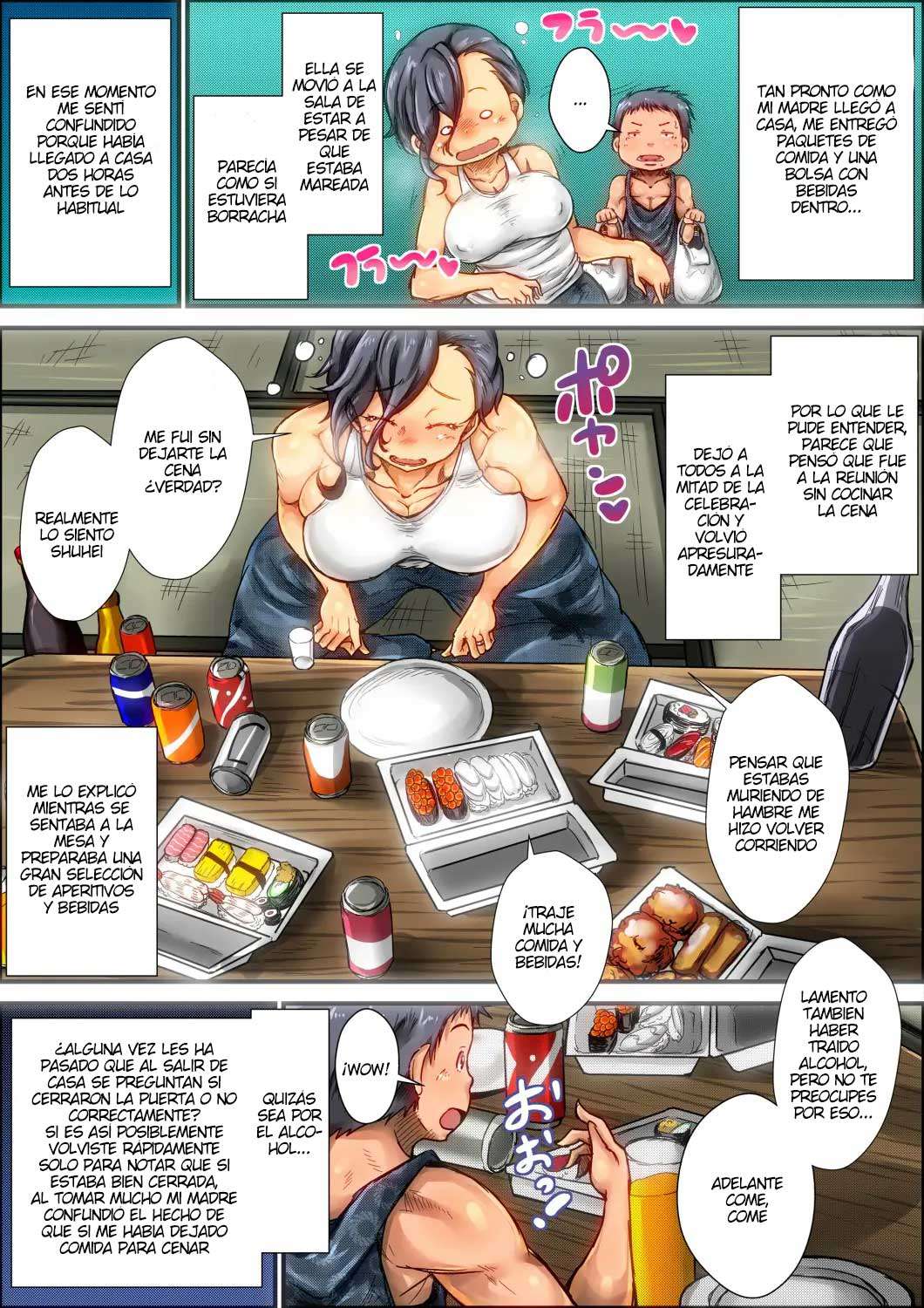 Boku ga Deisui Joutai no Hahaoya o Okashita Toki no Hanashi. | La historia de cuando violé a mi madre mientras estaba borracha. page 9 full
