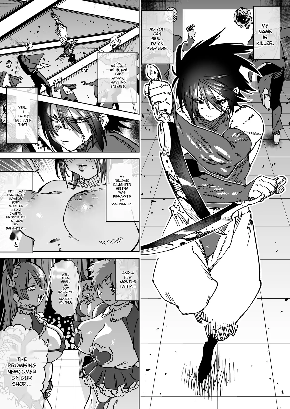 "The Strongest Assassin's self-feminization into a fallen shemale" 1-11 page 10 full
