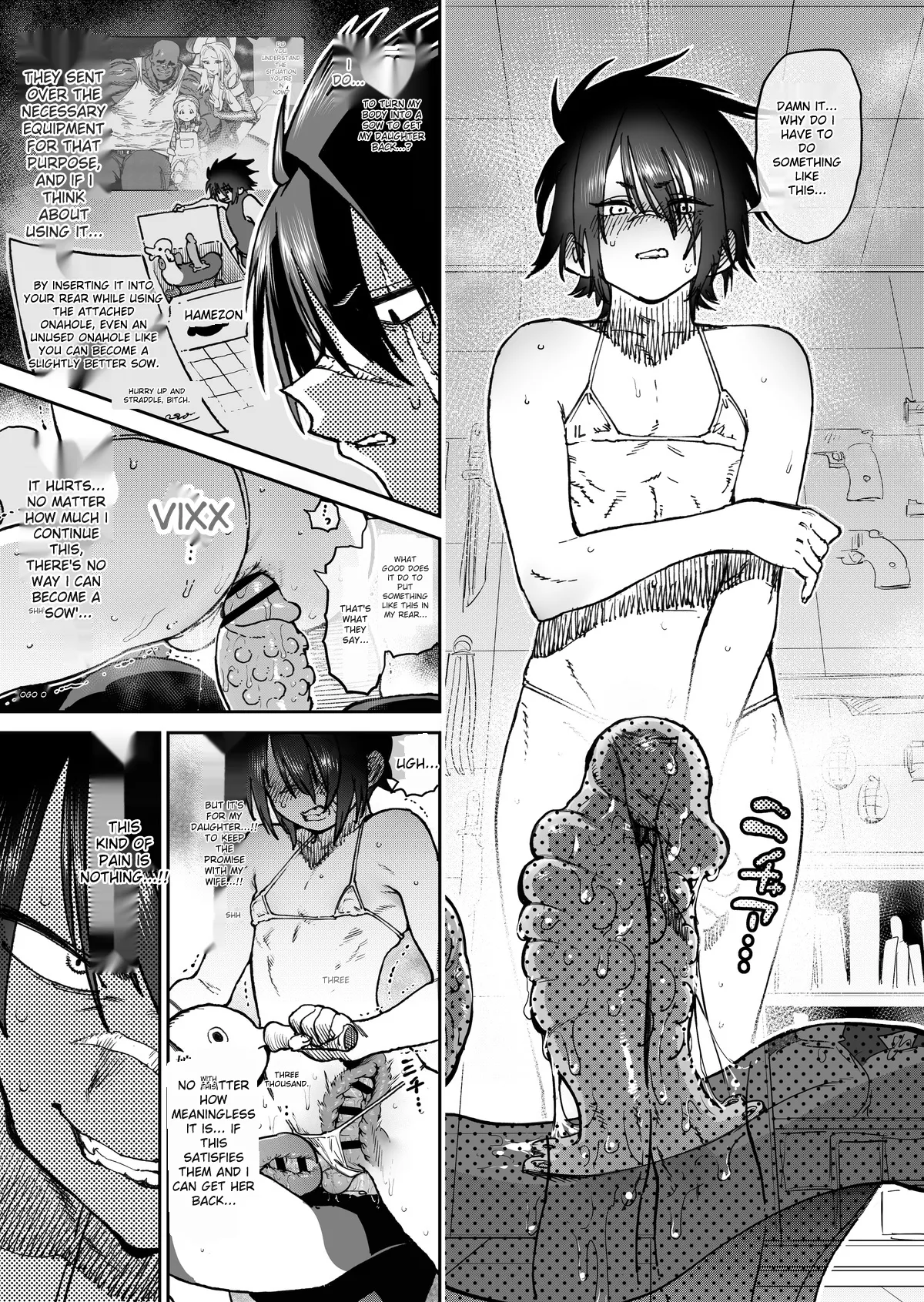 "The Strongest Assassin's self-feminization into a fallen shemale" 1-11 page 3 full