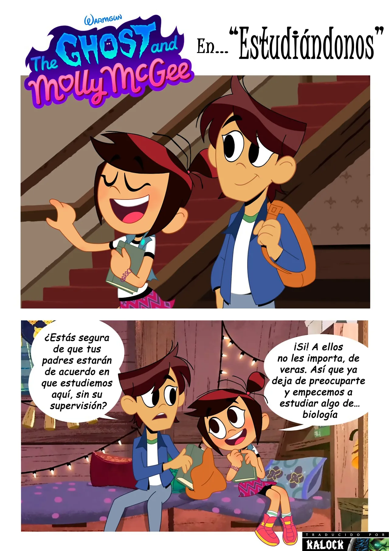 Molly & Ollie en "Estudiándonos" page 1 full