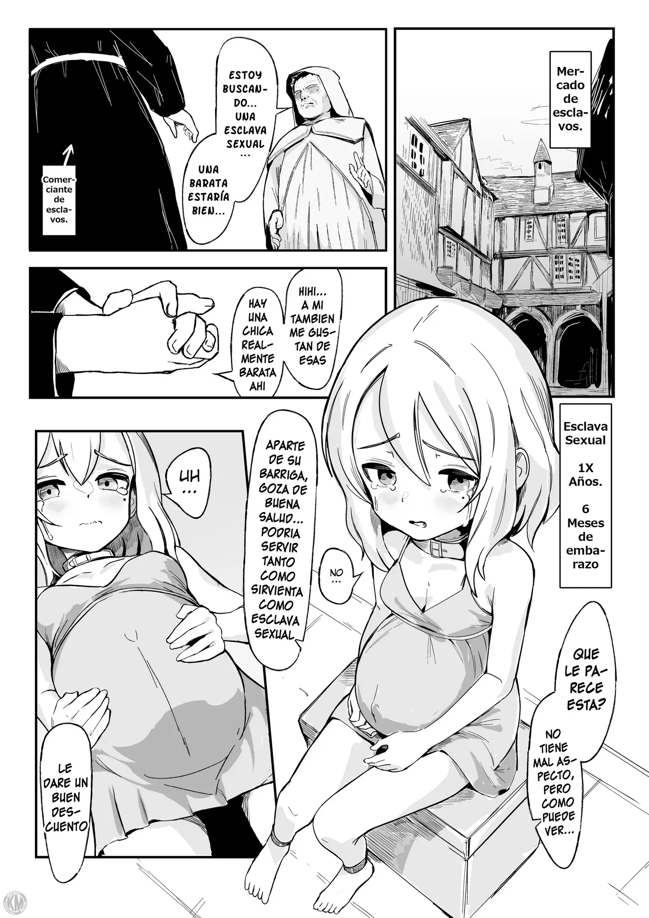 Hirowareta Botebara Onnanoko to Sex no Choppiri Hageshii Goshujin-sama｜Un Poco de Sexo Intenso Entre una Chica Embarazada Comprada y su Amo page 2 full