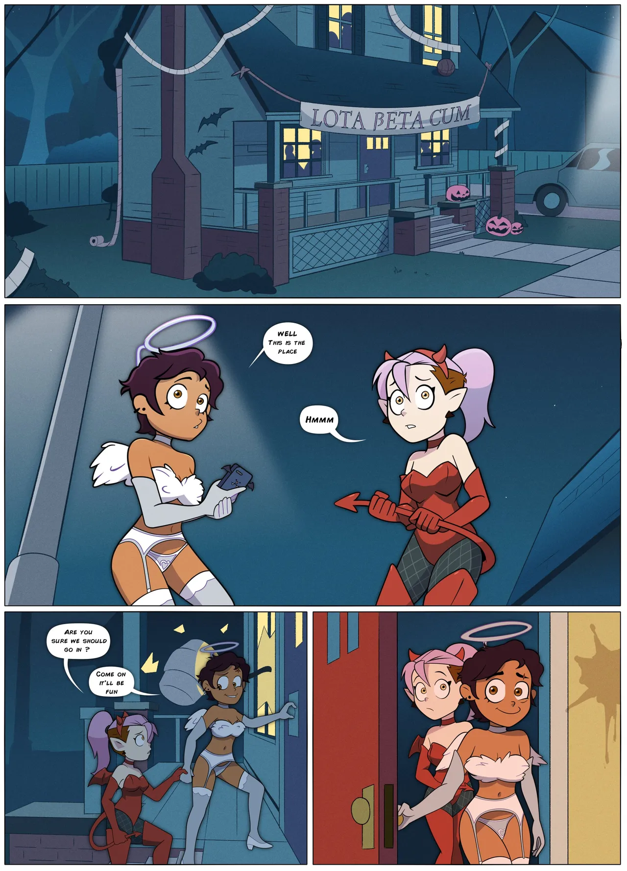 Luz & Amity's Halloween Party page 1 full