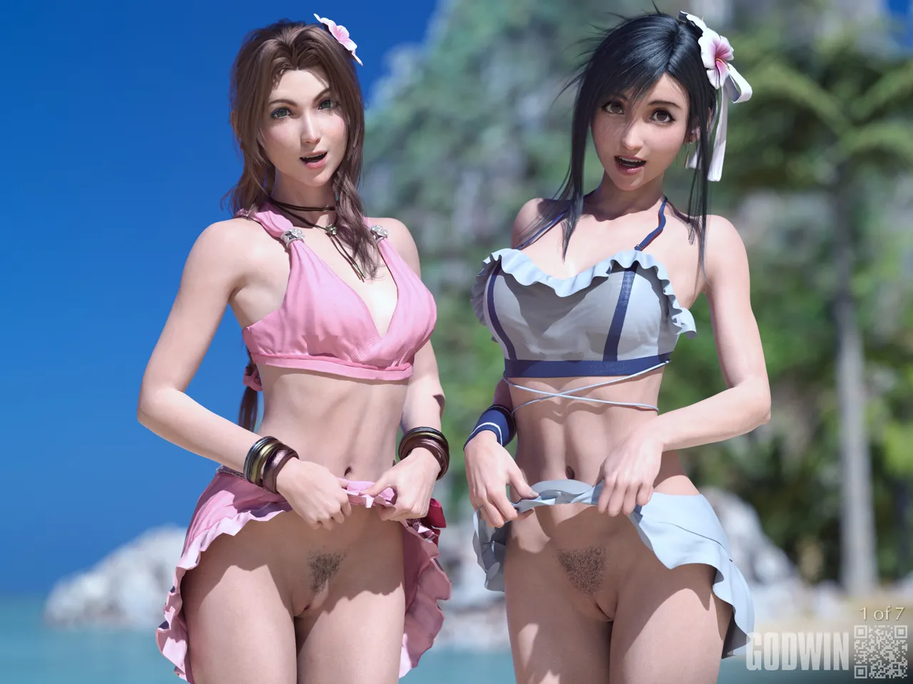 tifa aerith bikini Patreon page 1 full