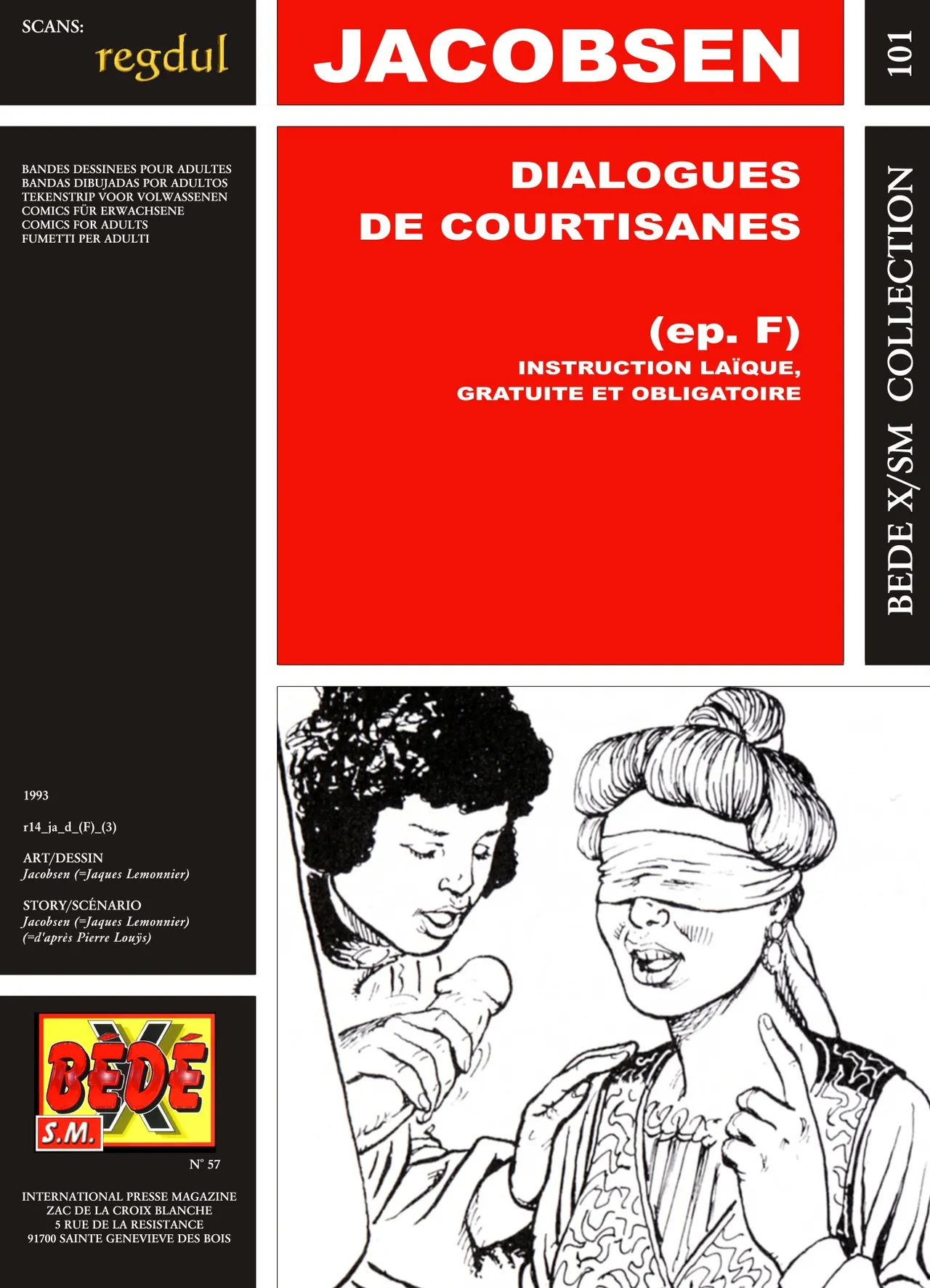 Jacobsen  & Pierre Louÿs - Dialogues de Courtisanes : Instruction laïque, gratuite et obligatoire page 1 full