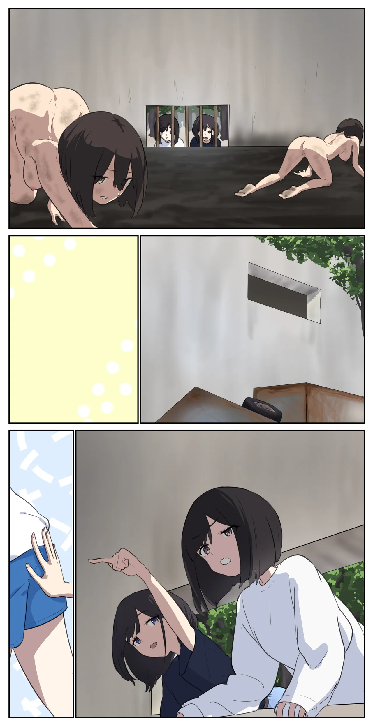 A girl left in a human barn by her friend《Part 1》 page 1 full