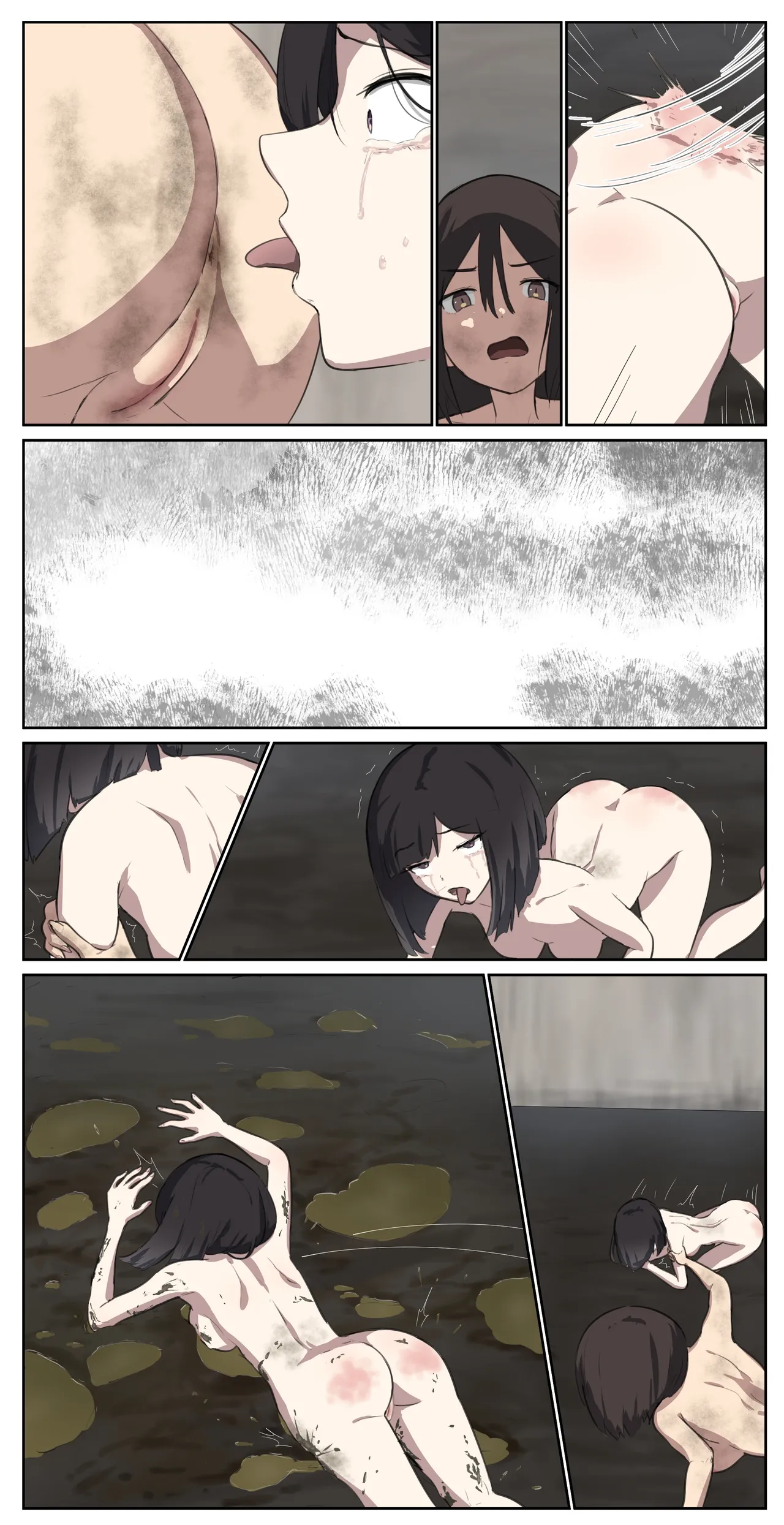 A girl left in a human barn by her friend《Part 1》 page 6 full