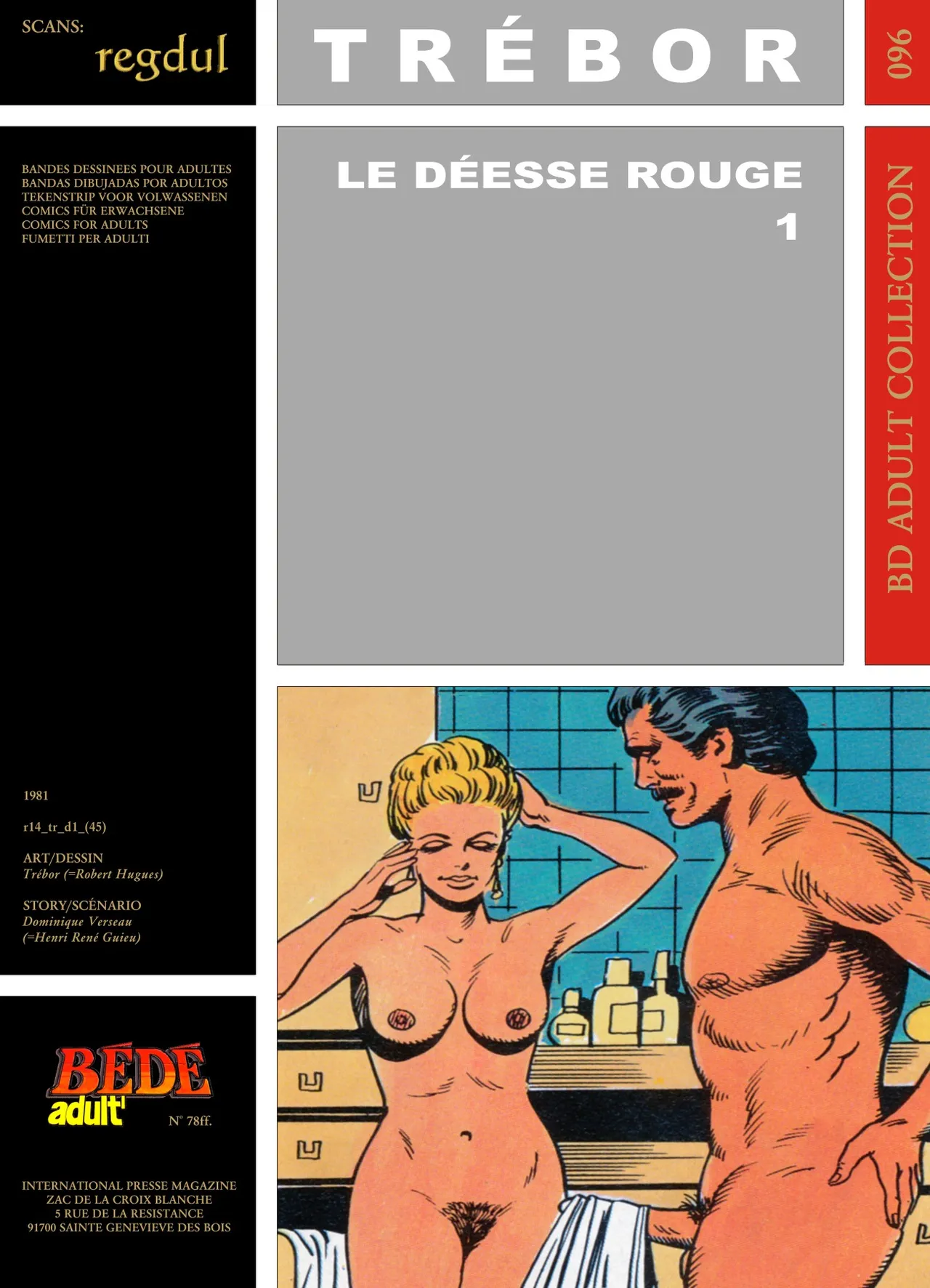 Trébor  & Dominique Verseau  - Le déesse rouge #1 page 1 full