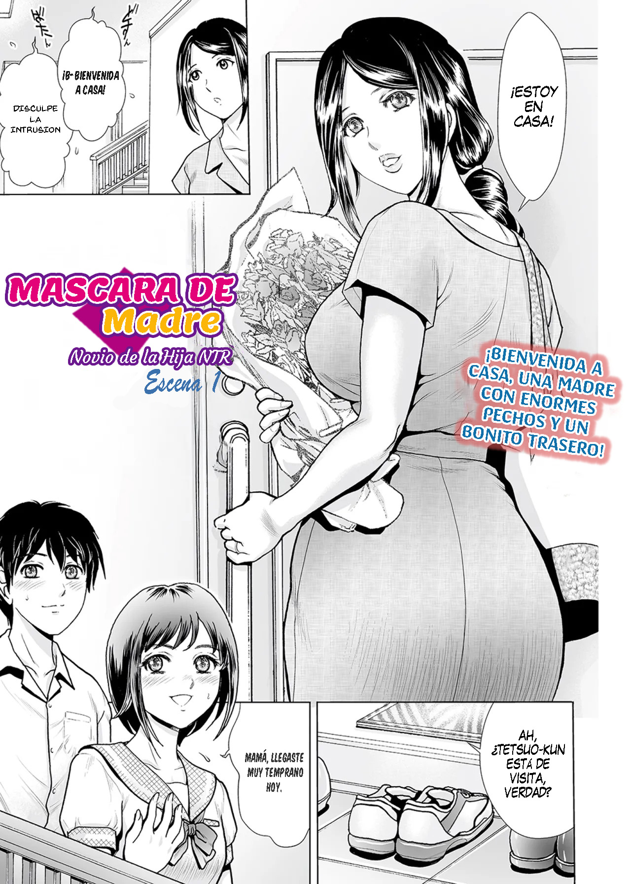 Hahaoya no Kamen ~Musume Kareshi o NTR~ Scene. 1-3 | Máscara de Madre ~Novio de la Hija NTR~ Escenas 1-3 page 1 full