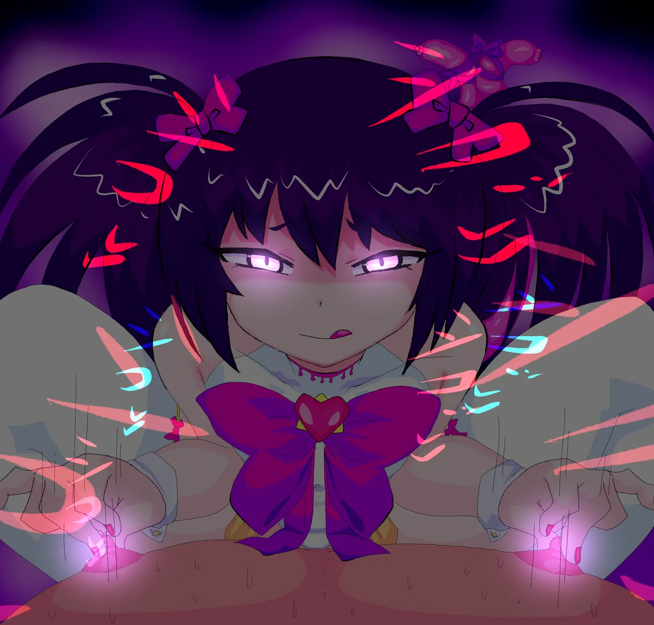 Defeated by the magical succubus! The succubus uses her magical technique to make the exorcist have a female orgasm through his nipples! page 9 full