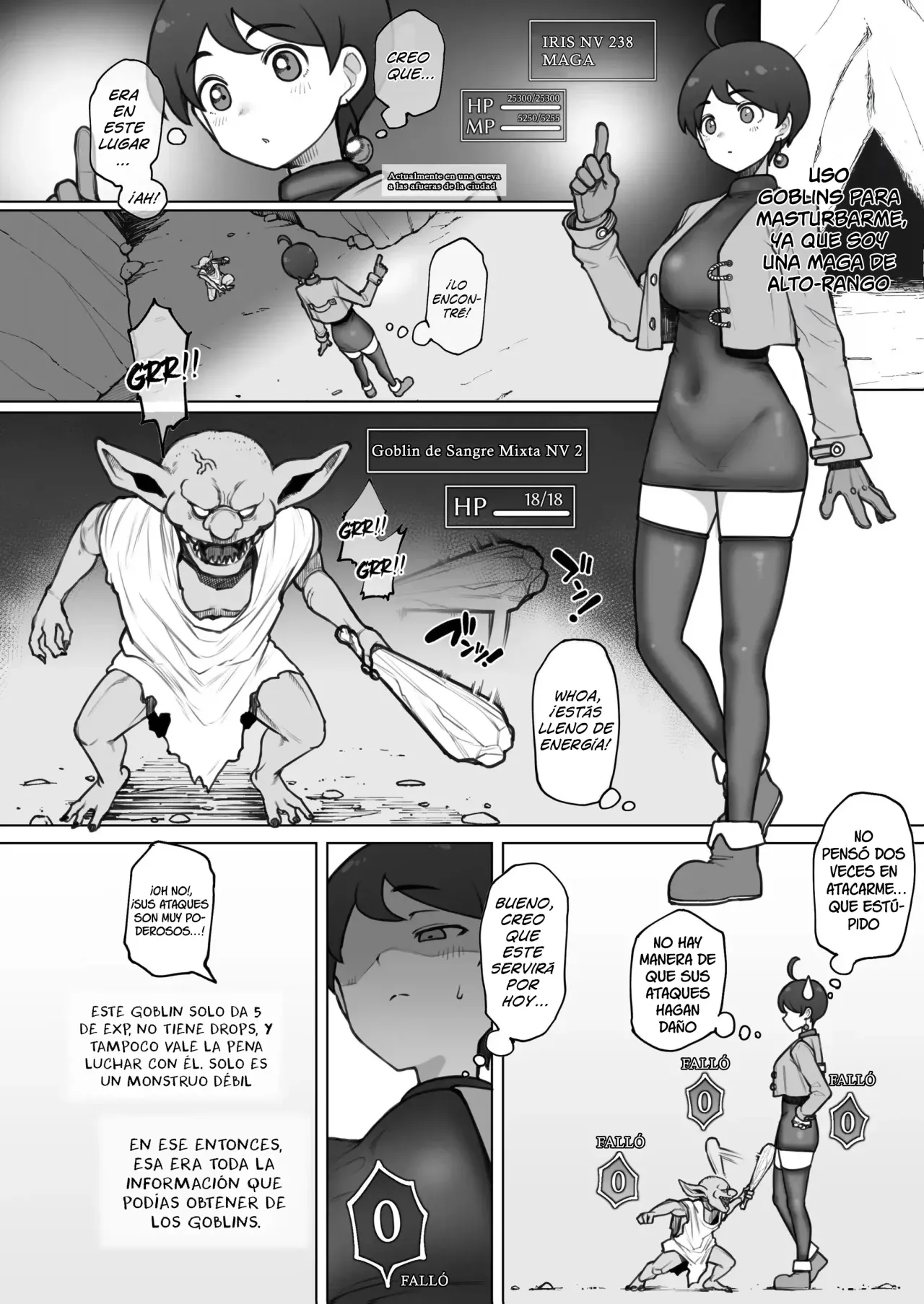 Dai Mahoutsukai no Boku ga Goblin de Onanie Shita Sei de｜Uso Goblins para Masturbarme, ya que Soy una Maga de Alto Rango page 1 full